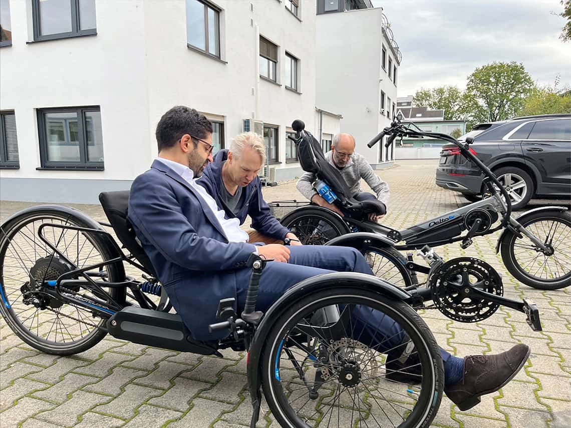 kaweh mansoori minister liegerad trike hp velotechnik